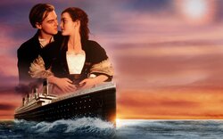 Leonardo Dicaprio And Kate Winslet Titanic Movie Wallpaper