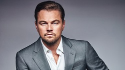 Leonardo Dicaprio In Grey Blazer 4K