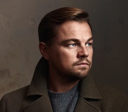 Leonardo Dicaprio In Grey Coat