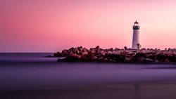 Lighthouse During Sunset 4K