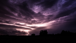 Ligting from Cloud at Night Nature Click