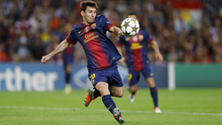 Lionel Messi Striking Football