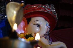 Lord Ganesha CloseUp Photo
