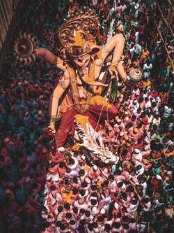 Lord Ganesha During Ganesh Visarjan