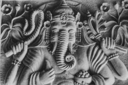 Lord Ganesha on Wall