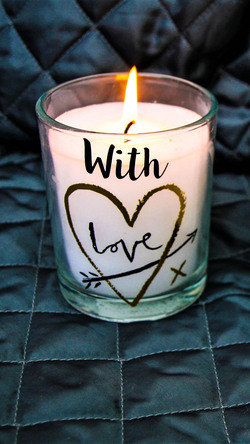 Love Candle Glass