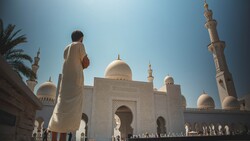 Man Standing Near Mosque 5K