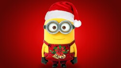 Minion As Santa Christmas Holiday Wallpaper