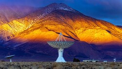 Mountain and Telescope 4K Photo