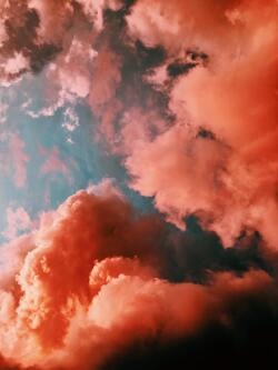 Orange Cloud During Sunset Photo