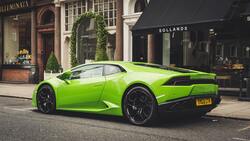 Photo of Parked Lime Green Lamborghini