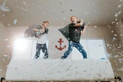 Pillow Fighting Kids Wallpaper