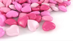 Pink Heart Shape 4K Candy