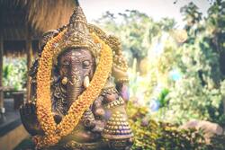 Pleasant Ganesha Idol Ultra HD Photo