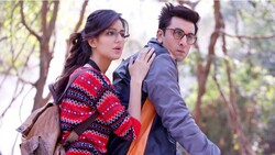 Ranbir Kapoor with Katrina Kaif 4K Wallpaper