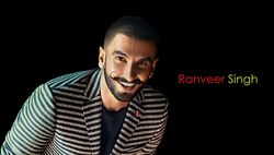 Ranveer Singh In Black and White Blazer with Mustache Look