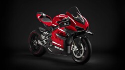 Red Ducati Superleggera V4 Sport Bike Photo