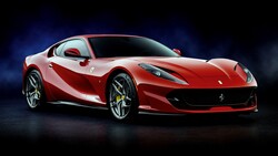 Red Ferrari 812 5K Wallpaper