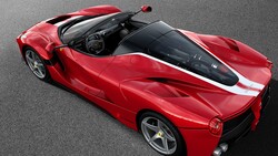 Red Ferrari Aperta HD Wallpaper