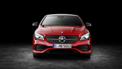 Red Mercedes Benz CLA Car Photo