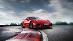 Red Porsche 911 GT3 Car 4K Photo