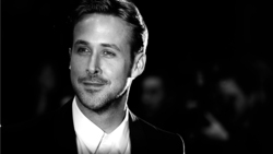 Ryan Gosling in Black and White Photo