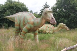 Sculpture of Dinosaur in Zoo