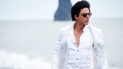 Shahrukh Khan in White Suit and Black Sunglasses