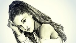 Singer Ariana Grande Sketch