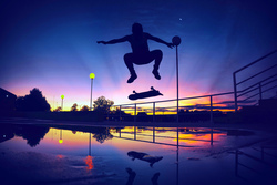 Skating during Sunset