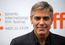 Smiling Face of Actor George Clooney