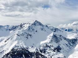 Snow on Mountains Photo