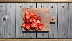 Strawberry Pieces 4K Photo