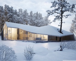 Stylish House in Winter