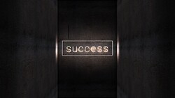 Success Saying in Black Background