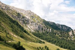 Sunlight Illuminates The Rich Mountenous Landscape