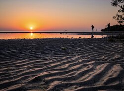 Sunset and Sea Shore Photo