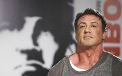 Sylvester Stallone Close Up Look Wallpaper