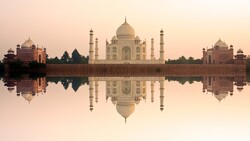Taj Mahal Beautiful View from River in India