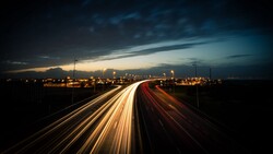 Time Lapse Road Night View Photography
