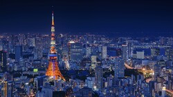 Tokyo Tower Japan Night View 4K