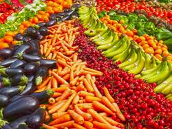 Vegetables Row Wallpaper