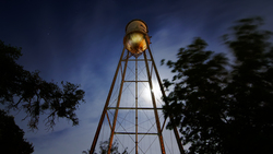 Water Tank Night View 4K Image