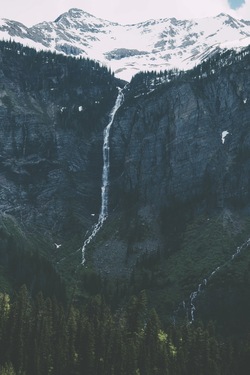 Waterfall from Snow Mountain