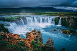 Waterfall View From Sky