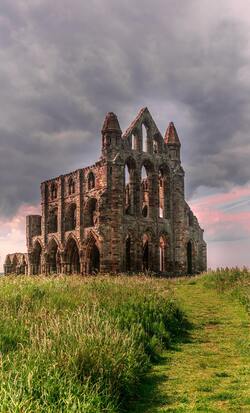 Whitby Abbey Monastery in England