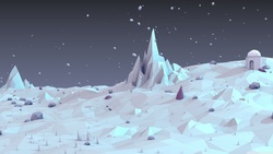 White Low Poly Image