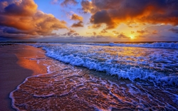 Wonderful Landscape Sunset Beach 4K Photo