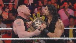 WWE Star Brock Lesnar With Roman Reigns Photo