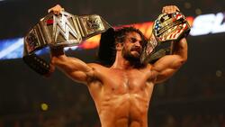 WWE Superstar Seth Rollins With Championship Belts Bel